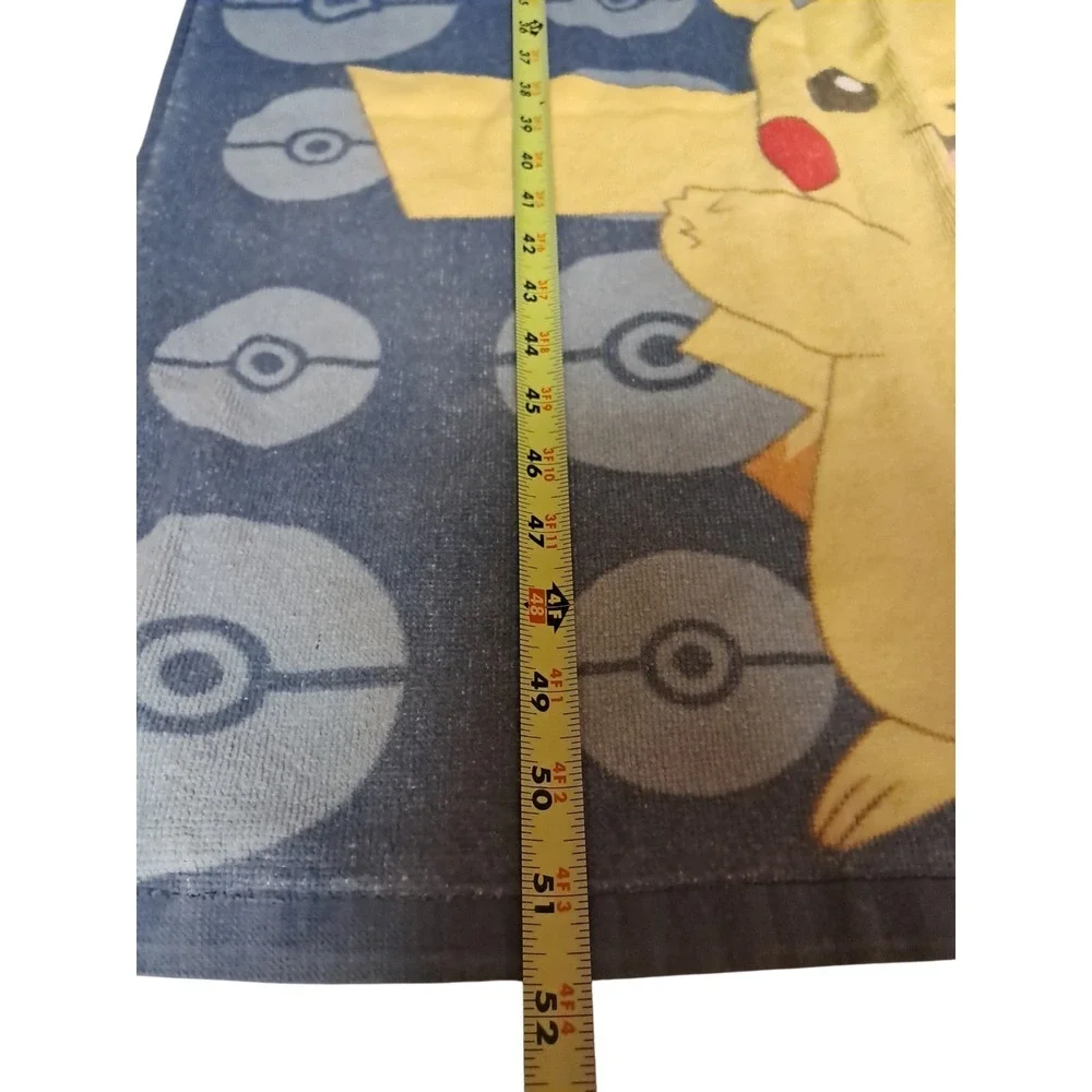 Vintage Pokémon Beach Towel 53x27 Pikachu Charizard Bulbasar Charmander 90s